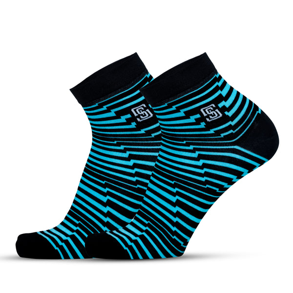 Trippy Torando Men Ankle Socks- Blue (1 Pair)