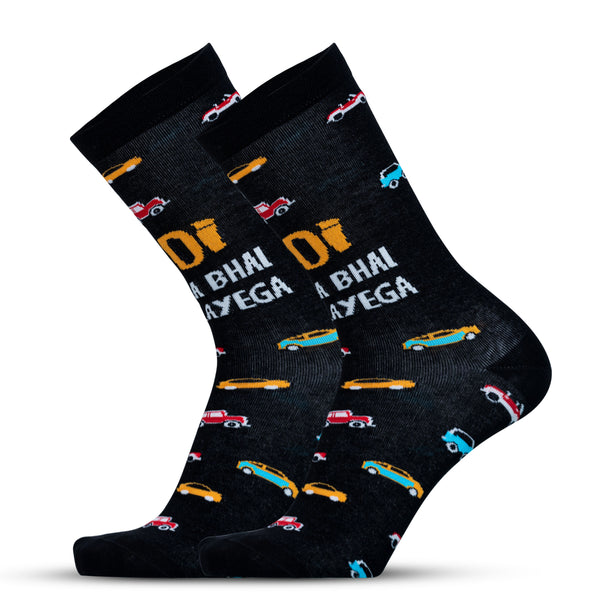 Quirky GTBC Men Crew Socks- (1 Pair)