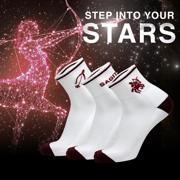 Sagittarius Zodiac Men Ankle Socks - (3 Pair Combo)