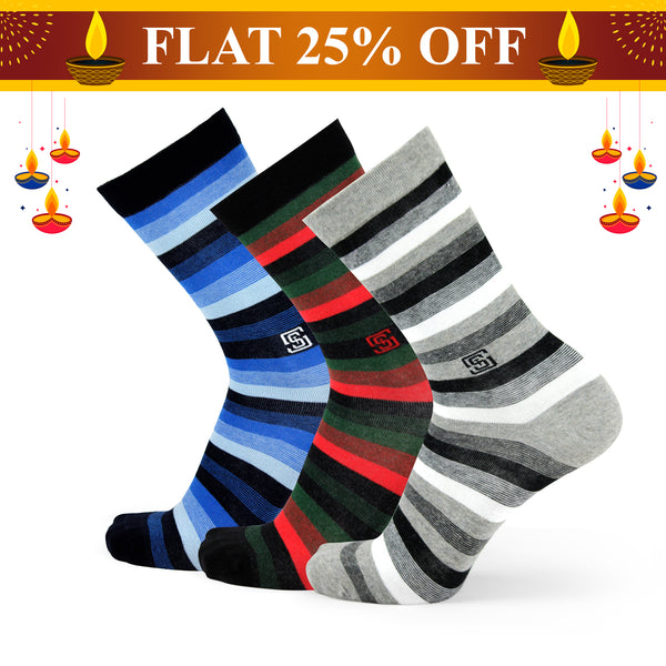 Dazzler Dark Fusion Crew Socks- (3 Pair Combo)