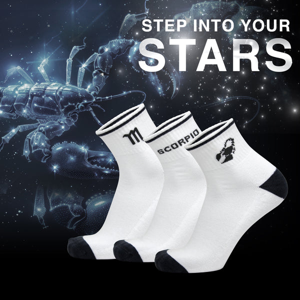 Scorpio Zodiac Men Ankle Socks - (3 Pair Combo)